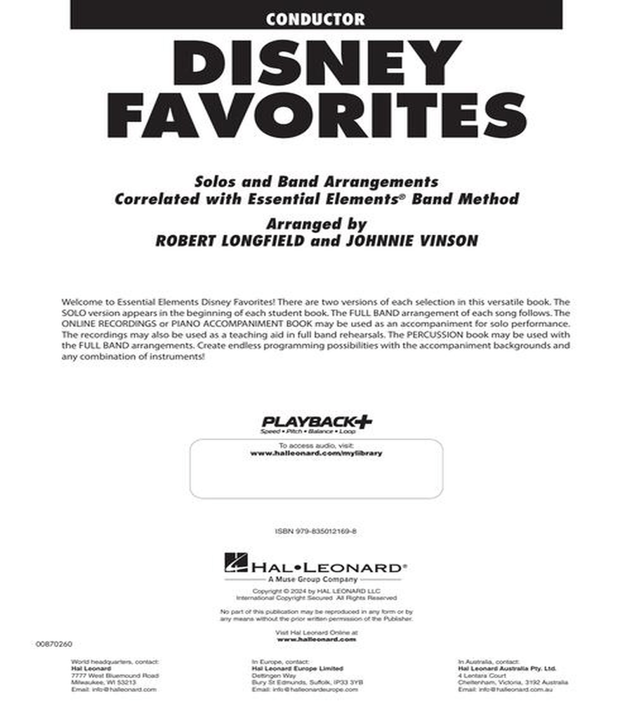 Essential Elements Disney Favorites