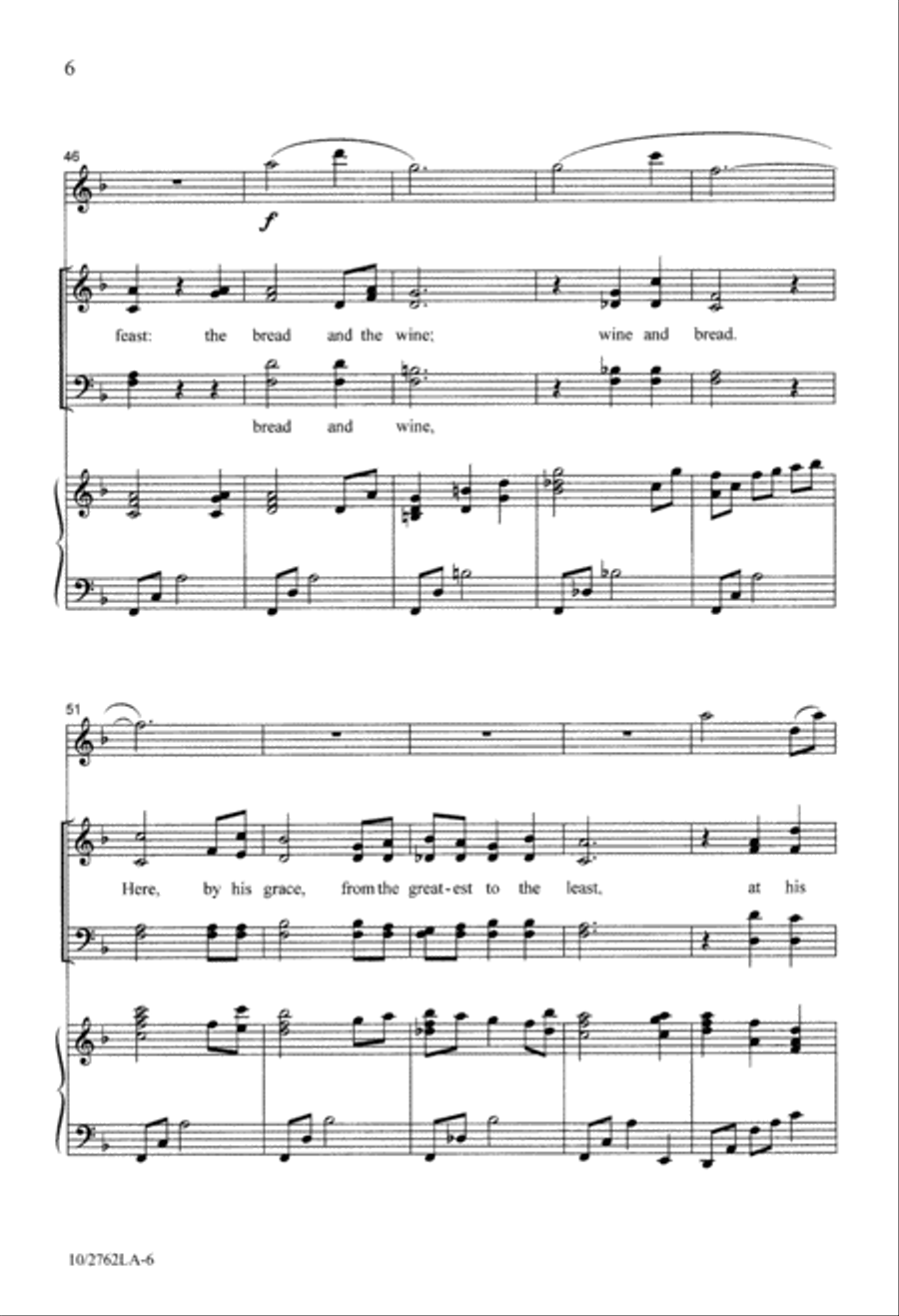 Feast of Heaven 4-Part scores gallery preview page 6