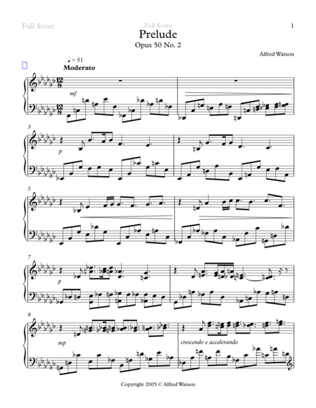 Prelude Opus 50 No. 2