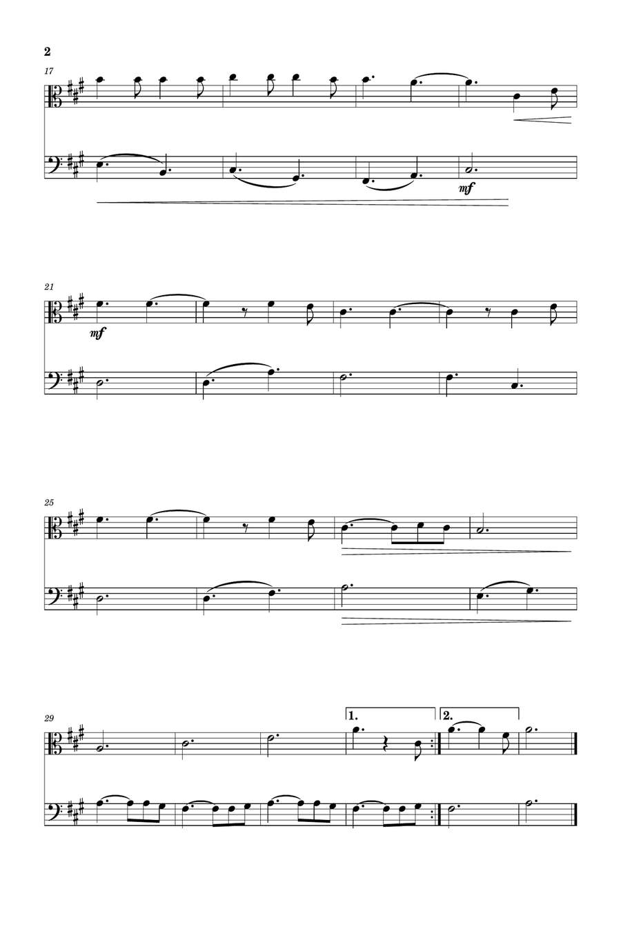 Hallelujah Trombone scores gallery preview page 2