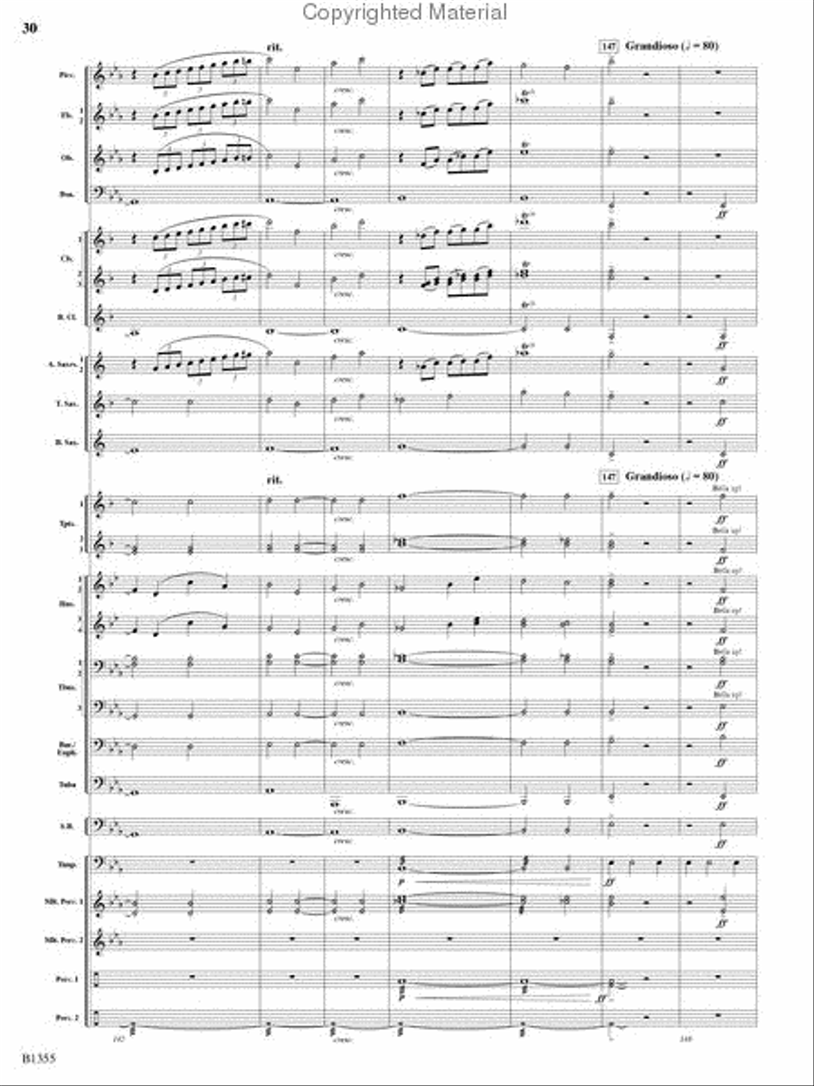 With Ever Joyful Hearts Concert Band scores gallery preview page 28