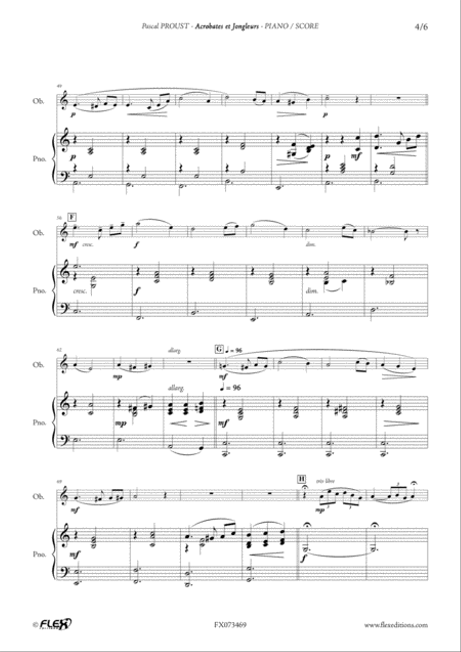 Acrobates et Jongleurs Piano Accompaniment scores gallery preview page 4