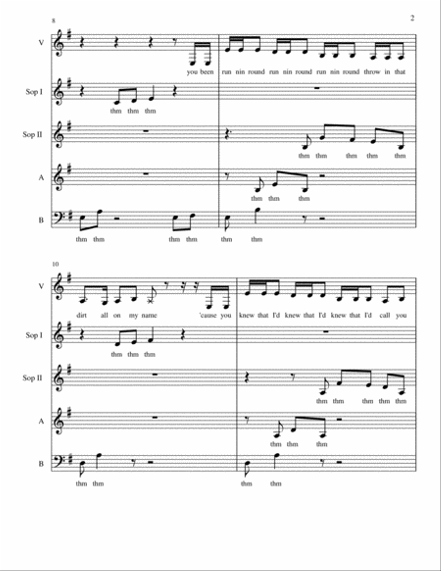 Attention 4-Part scores gallery preview page 2