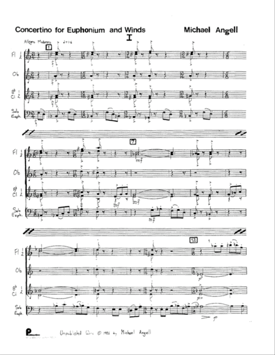 Concertino Concertino Clarinet scores gallery preview page 2