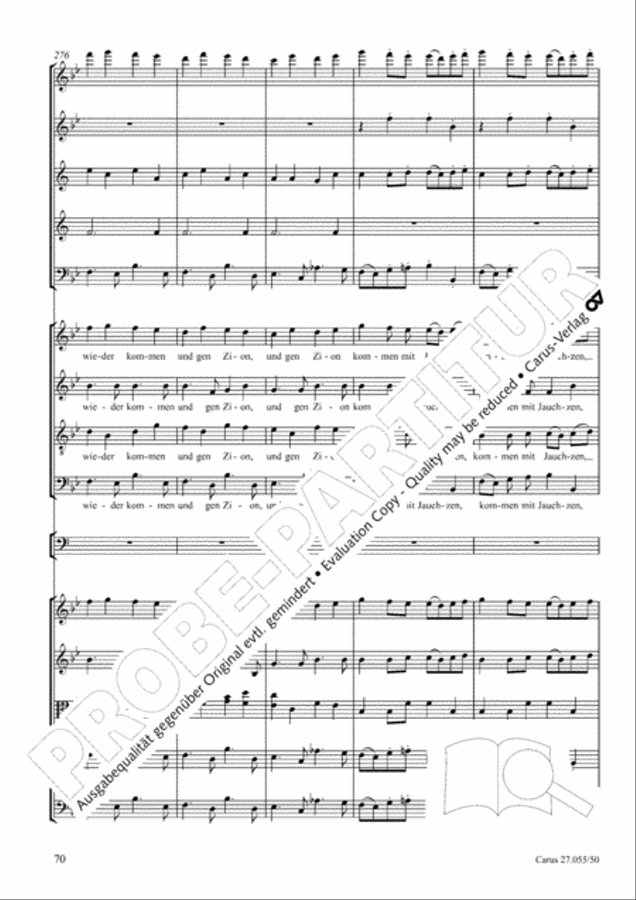 Ein Deutsches Requiem (German Requiem) 4-Part scores gallery preview page 77