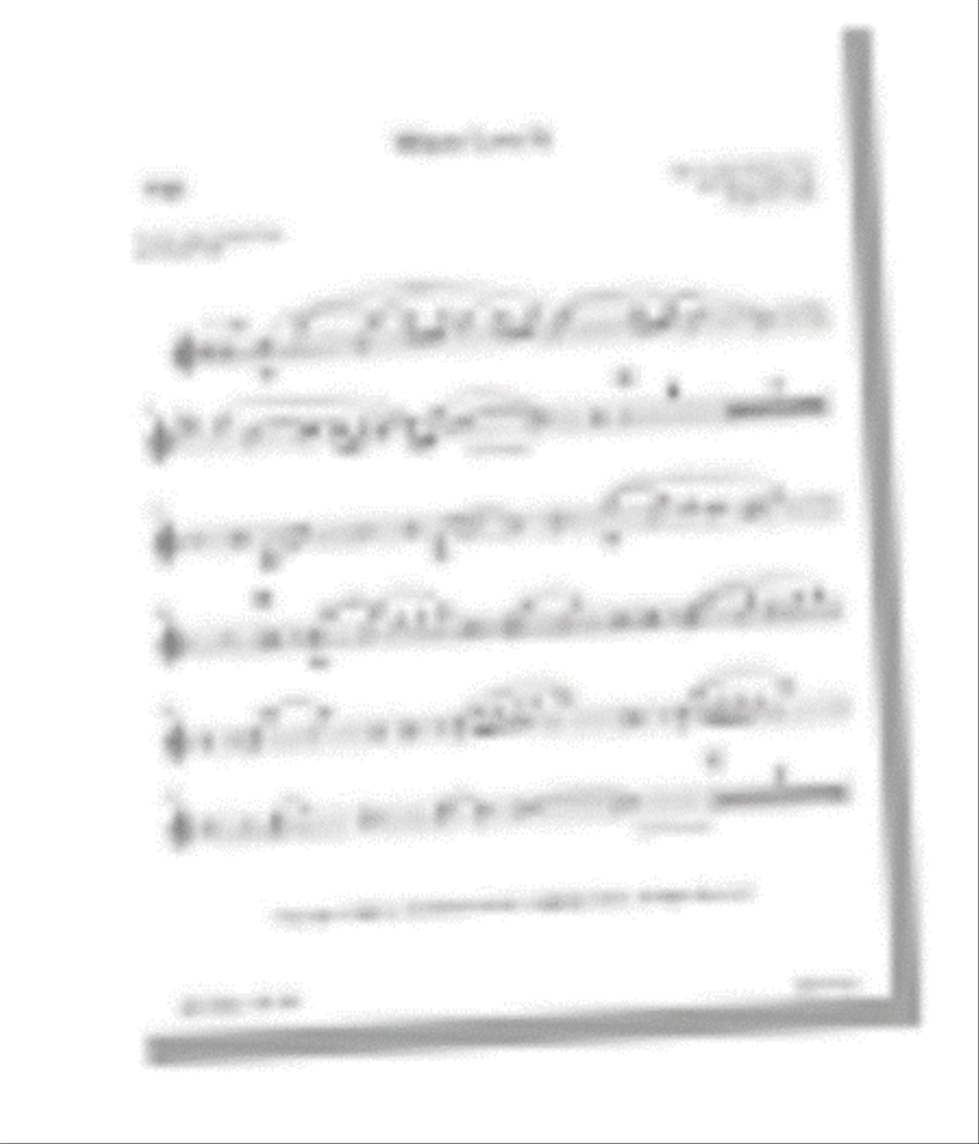 Where Love Is - Flute Part Flute scores gallery preview page 1
