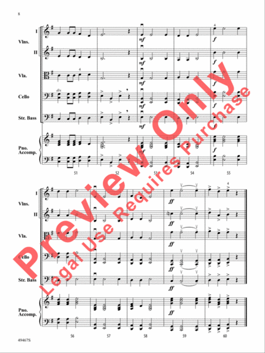 On the Open Seas String Orchestra scores gallery preview page 9