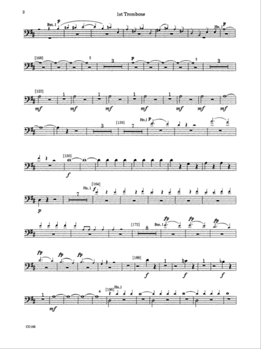 The Marriage of Figaro -- Overture: 1st Trombone Full Orchestra scores gallery preview page 2