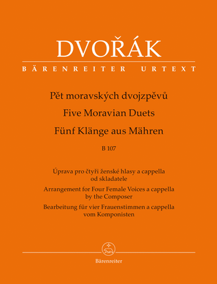 Book cover for Five Moravian Duets B 107