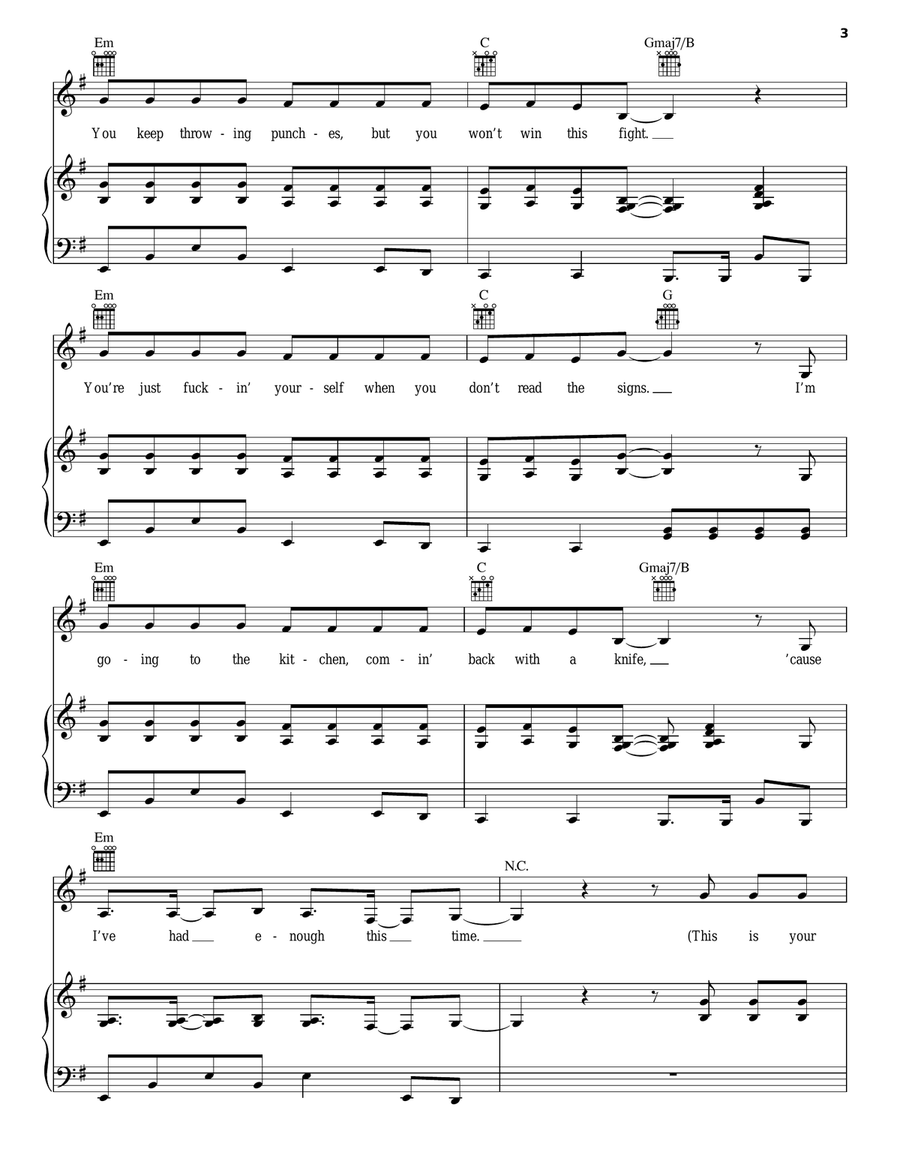 Final Warning Acoustic Guitar scores gallery preview page 3