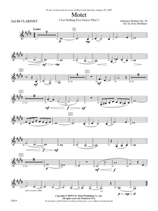 Motet: 2nd B-flat Clarinet