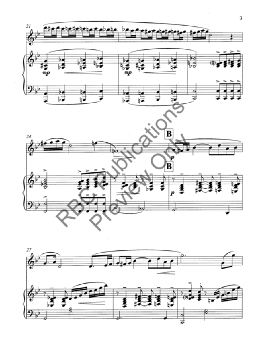 Clarinet Concerto Choir scores gallery preview page 6