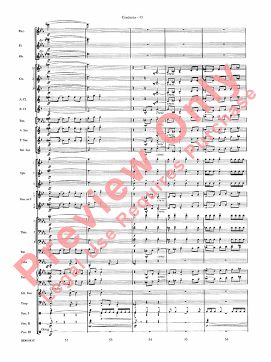 The Ascension Concert Band scores gallery preview page 16