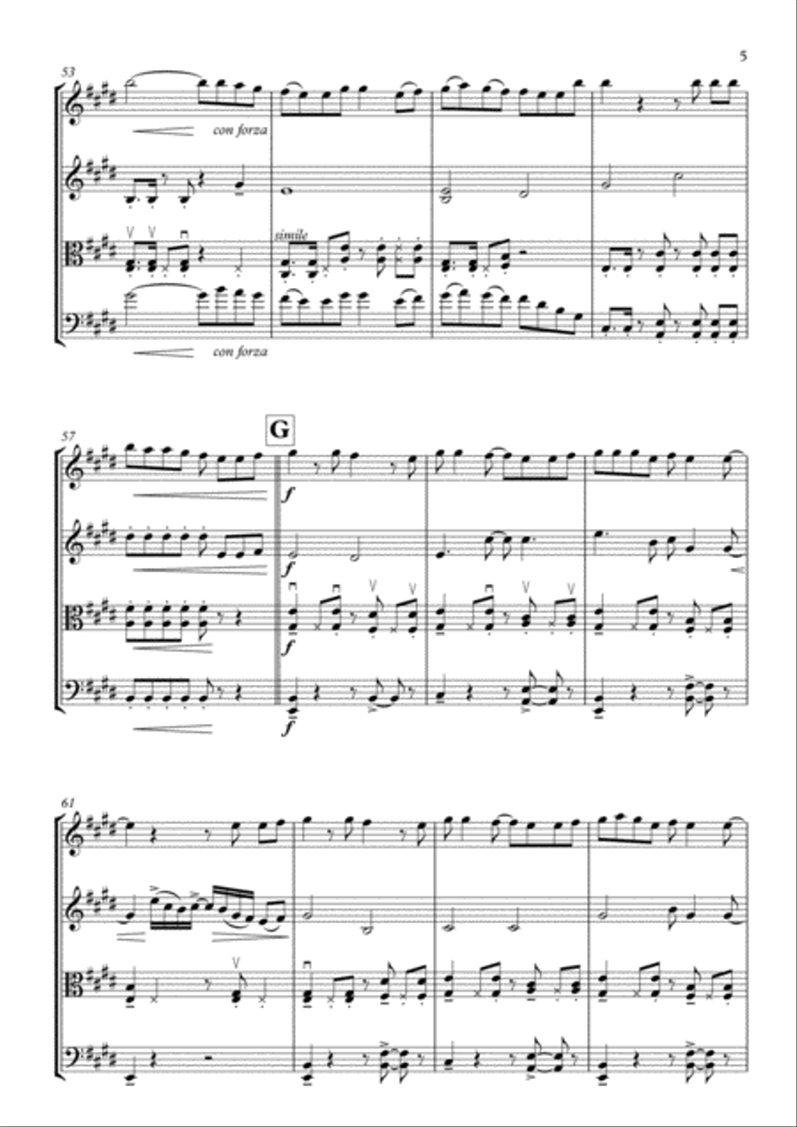 Love Yourself String Quartet scores gallery preview page 5