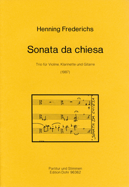 Sonata da chiesa (1987) -Trio für Violine, Klarinette und Gitarre-