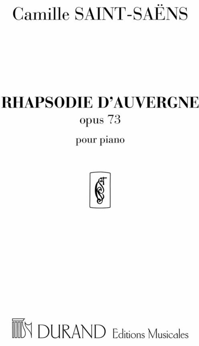 Rhapsodie D'Auvergne opus 73