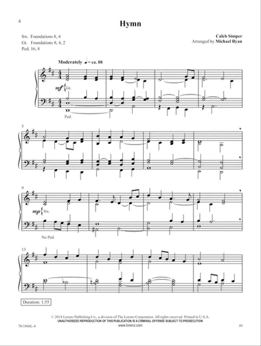 Preludes, Postludes, and Interludes Organ scores gallery preview page 4