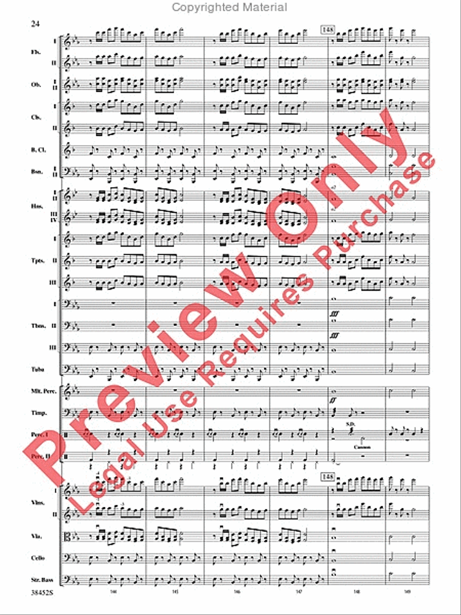 1812 Overture Full Orchestra scores gallery preview page 25