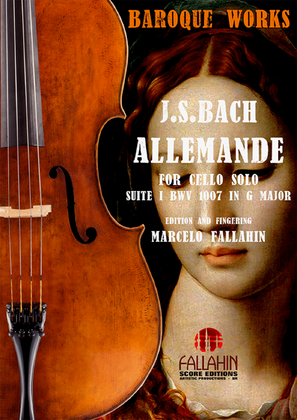 Book cover for ALLEMANDE (SUITE 1 BWV 1007) - J.S.BACH - FOR CELLO SOLO