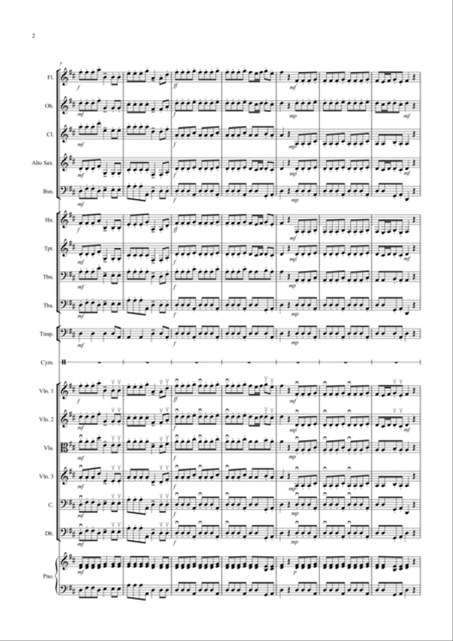 2 Classical Favourites for School Orchestra (volume one) Full Orchestra scores gallery preview page 2