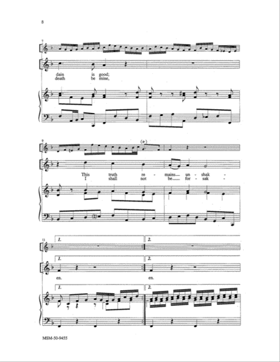 What You, My God, Ordain Is Good (Choral Score)