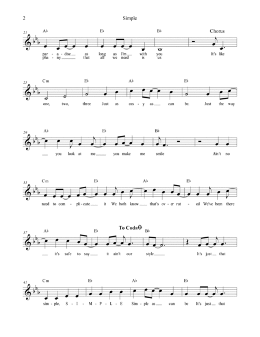 Simple Piano scores gallery preview page 2