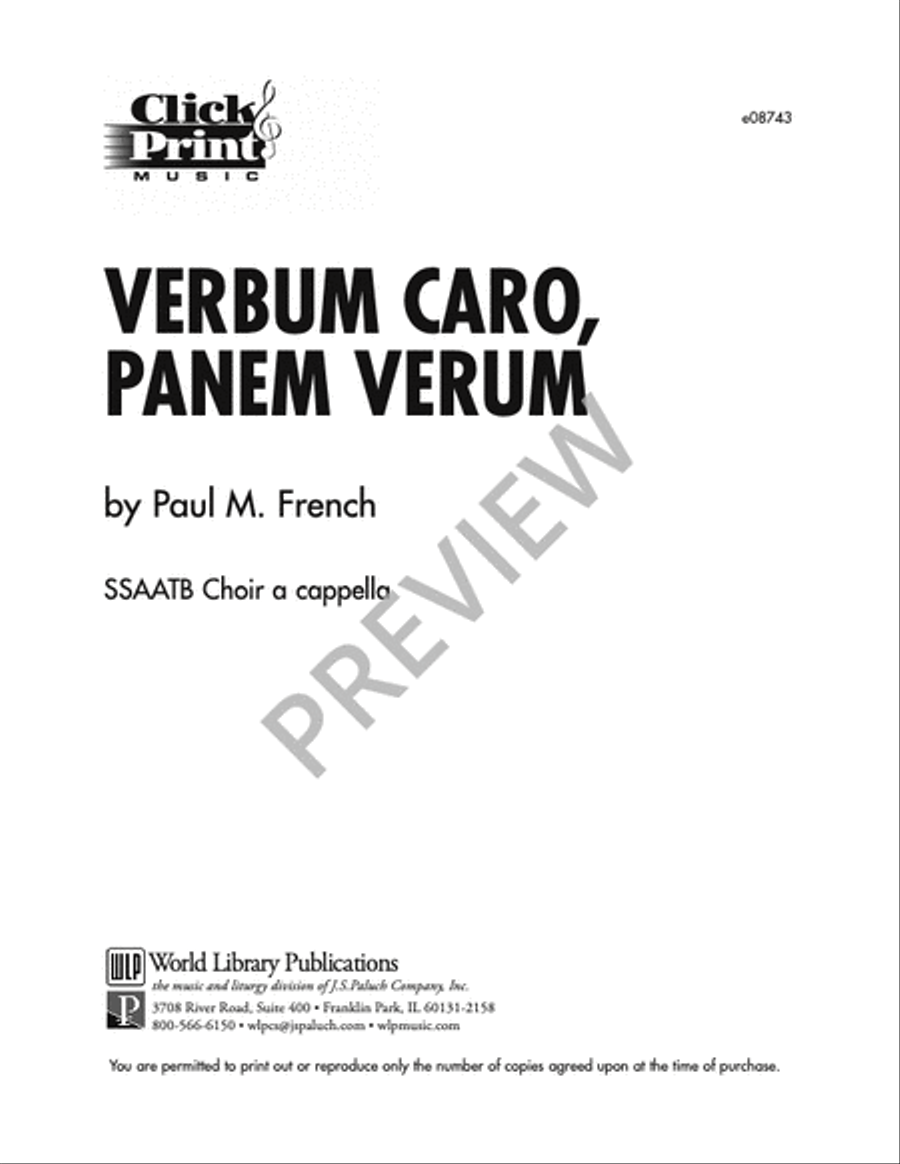 Verbum Caro, Panem Verum SSAATB scores gallery preview page 3