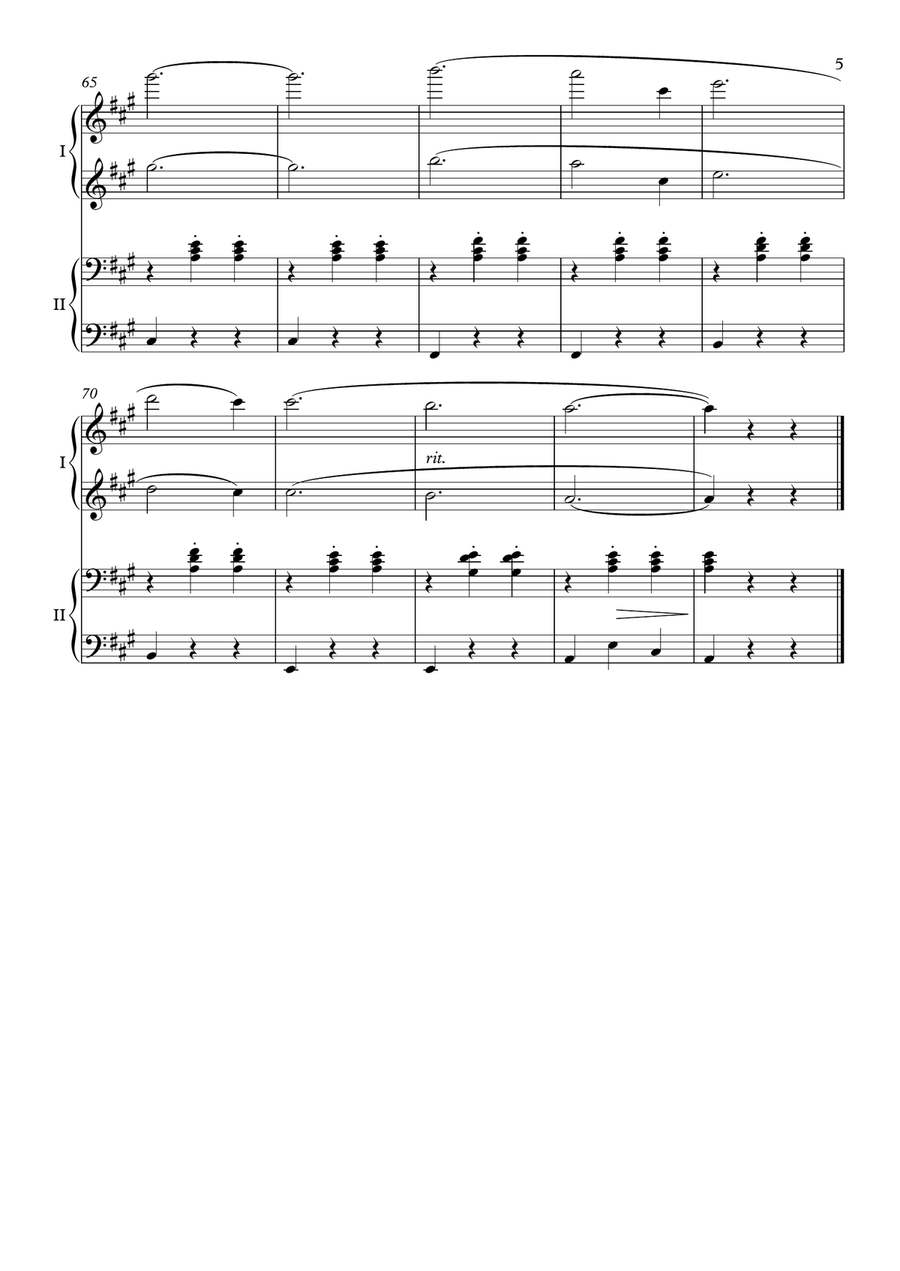 The Skaters Waltz - Piano, 4 Hands 1 Piano, 4-Hands scores gallery preview page 5