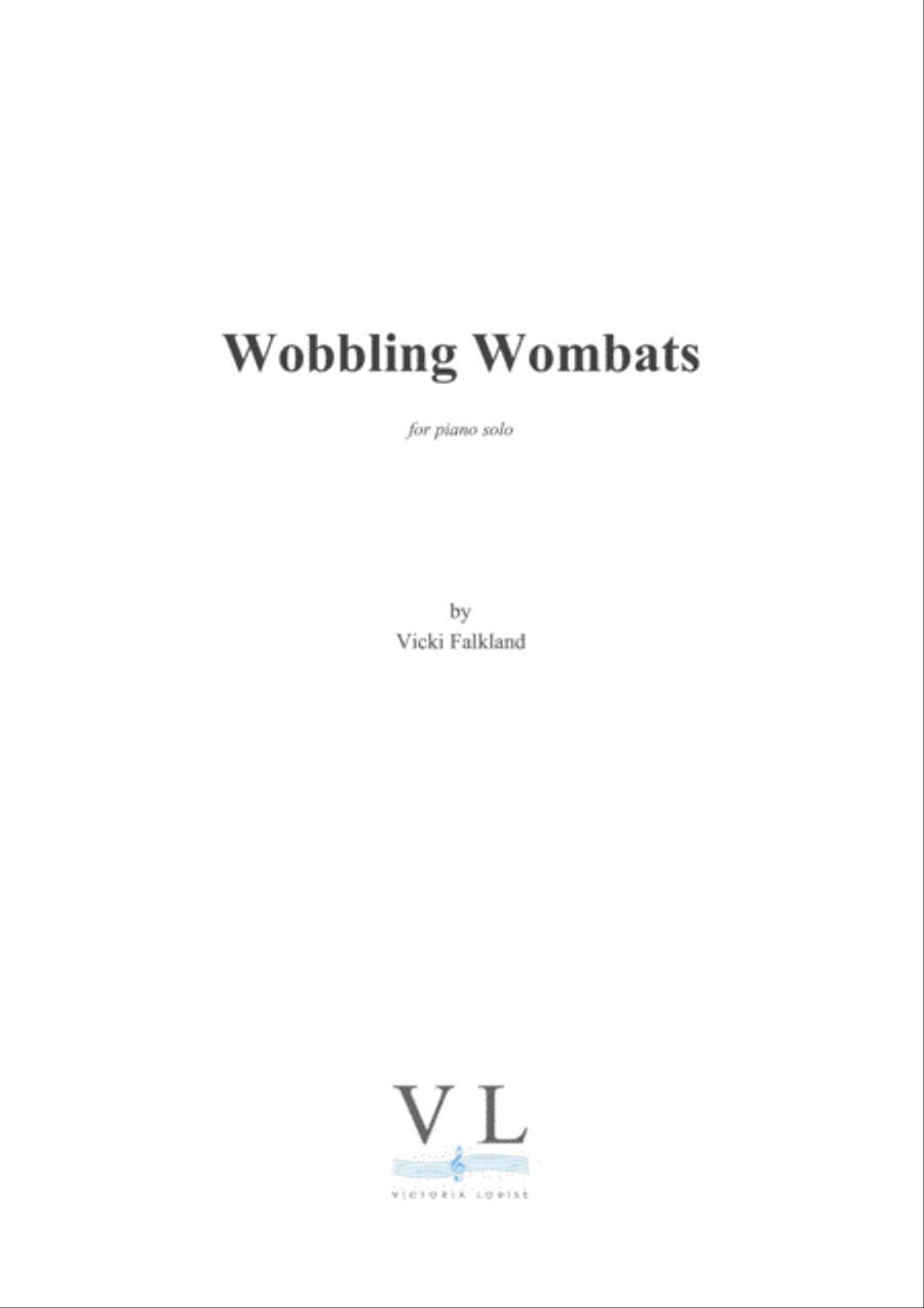 Wobbling Wombats Wobbling Wombats Easy Piano scores gallery preview page 1