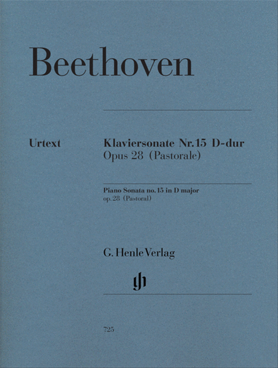 Piano Sonata No. 15 in D Major, Op. 28 (Pastoral) Piano Solo scores gallery preview page 1