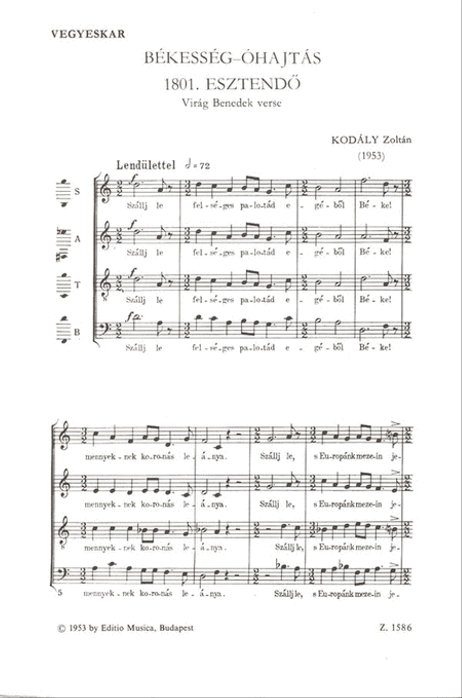 Wish for Piece Wish for Piece A Cappella scores gallery preview page 1