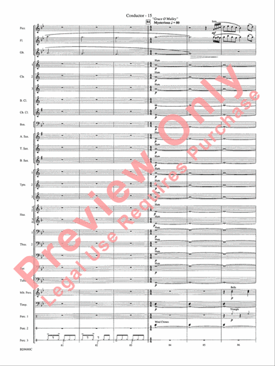 Ireland: Of Legend and Lore Concert Band scores gallery preview page 20