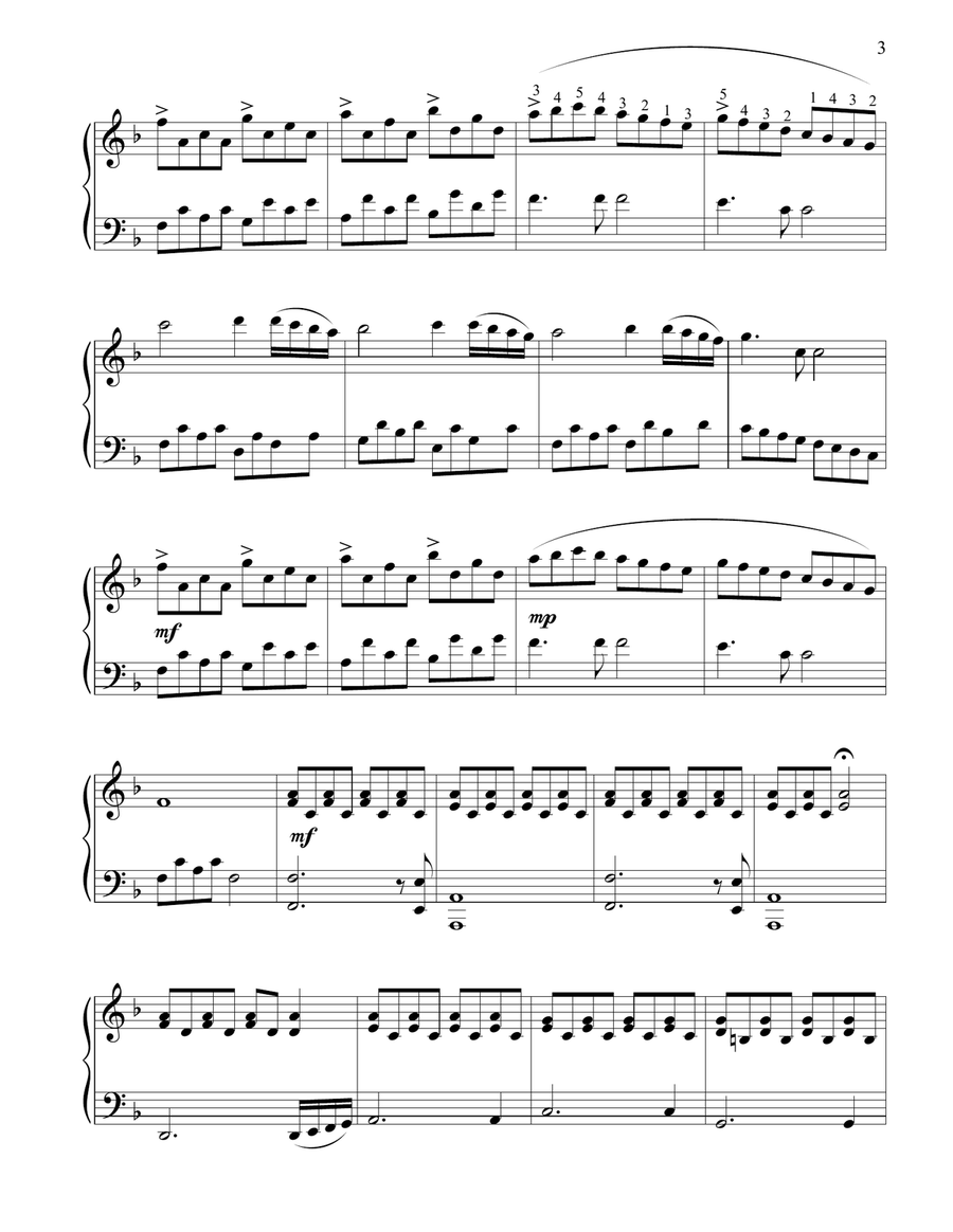 Contemplating Christmas with Piano: Advanced Intermediate Arrangements Piano Solo scores gallery preview page 3