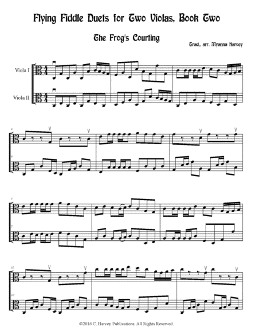 Flying Fiddle Duets for Two Violas, Book Two String Duet scores gallery preview page 3