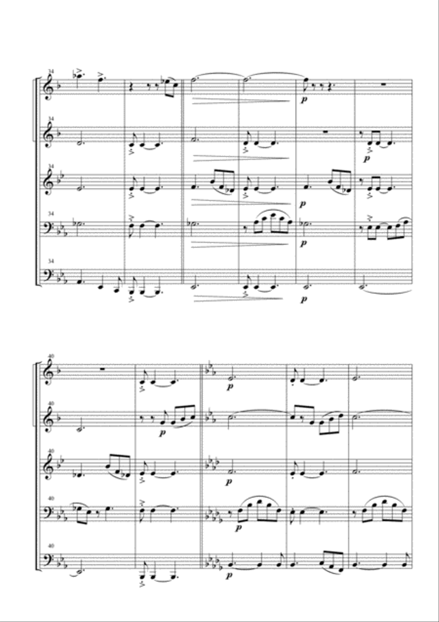 We Are The Champions Brass Ensemble scores gallery preview page 4