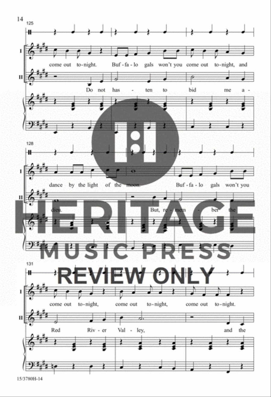 Folk Songs from the American West 2-Part scores gallery preview page 12