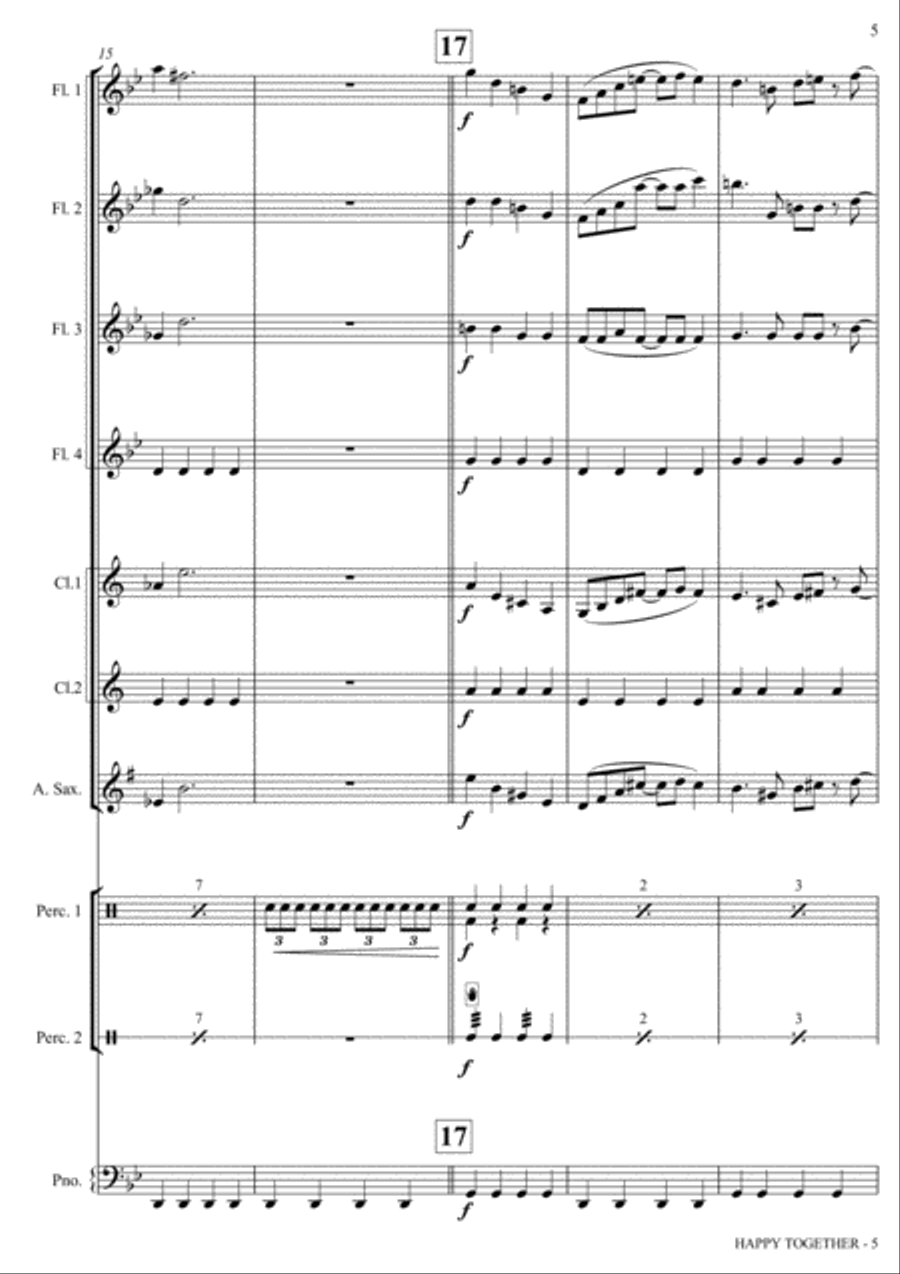 Happy Together Happy Together Small Ensemble scores gallery preview page 5