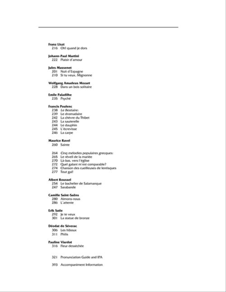 The French Song Anthology Complete Package – Low Voice Low Voice scores gallery preview page 4