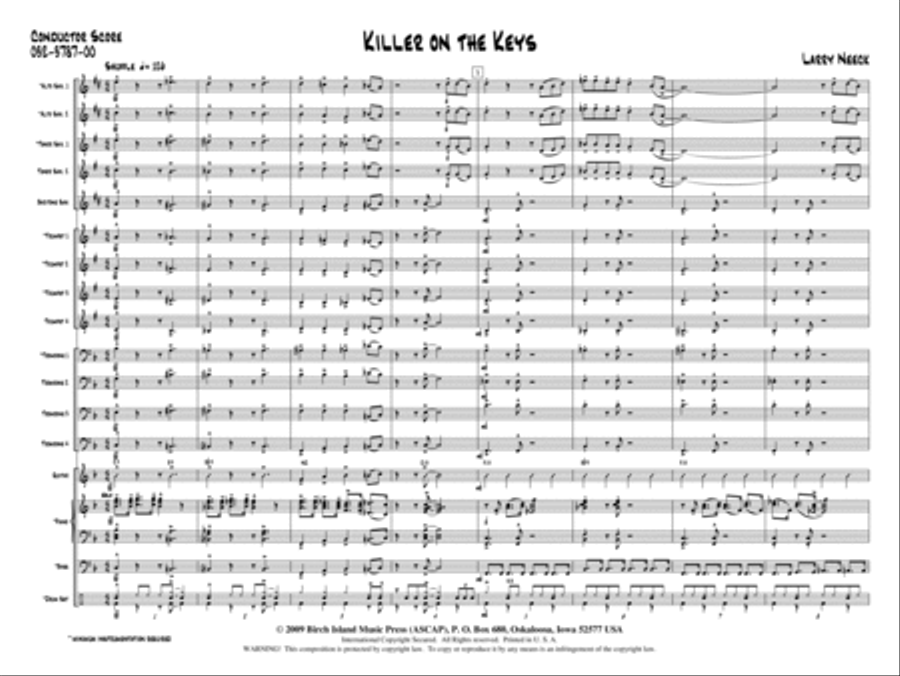 Killer on the Keys Jazz Ensemble scores gallery preview page 2