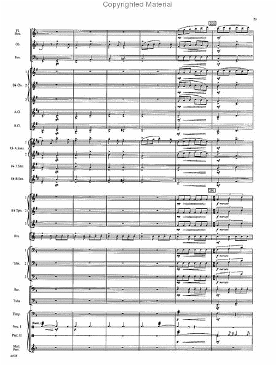 West Highlands Sojourn Concert Band scores gallery preview page 30