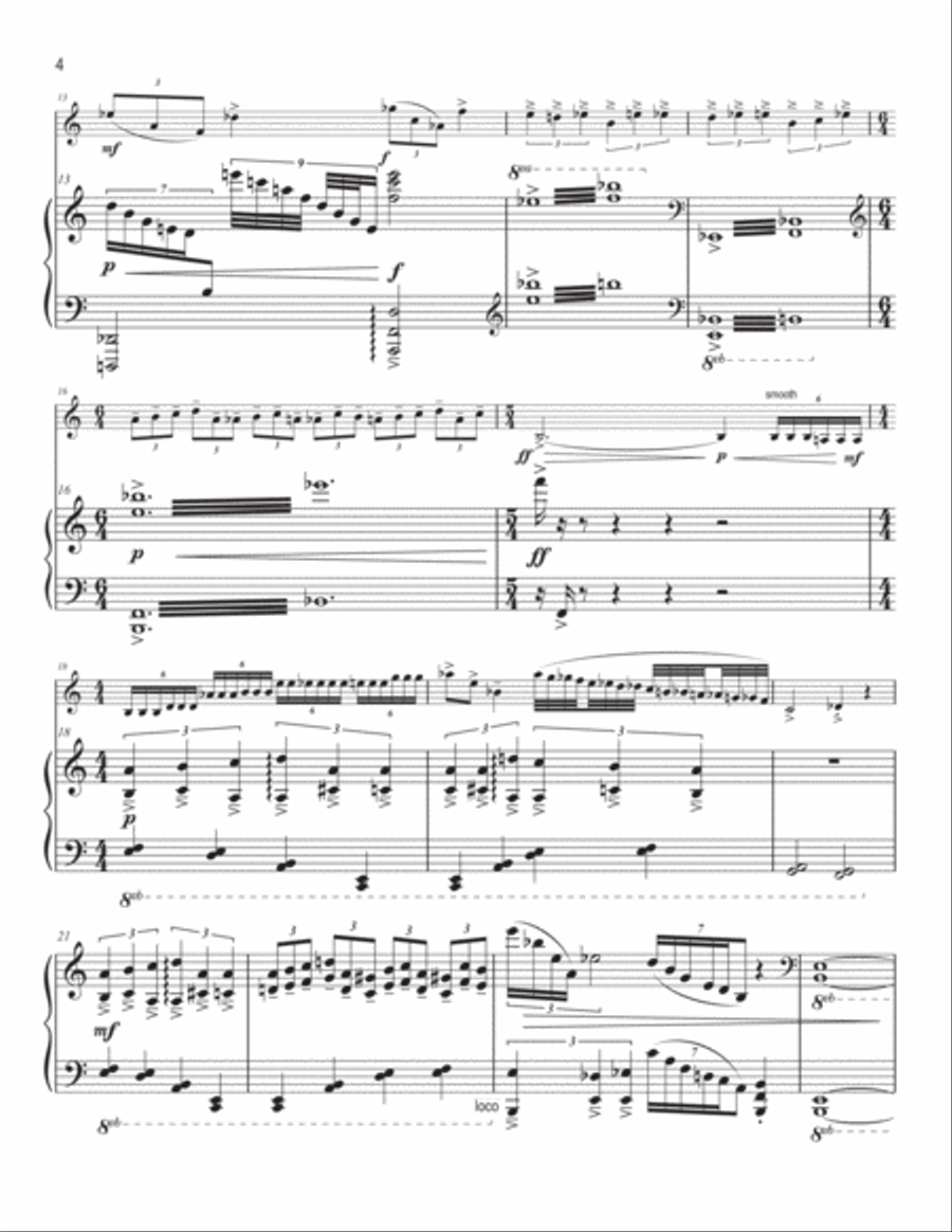 Proclamation for Trumpet and Piano Trumpet Solo scores gallery preview page 6