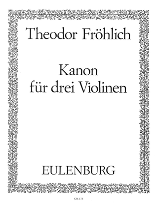 Book cover for Canon for 3 violins