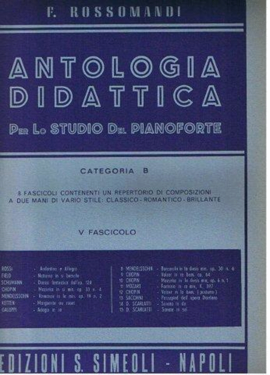 Antologia didattica cat. B. Vol.5