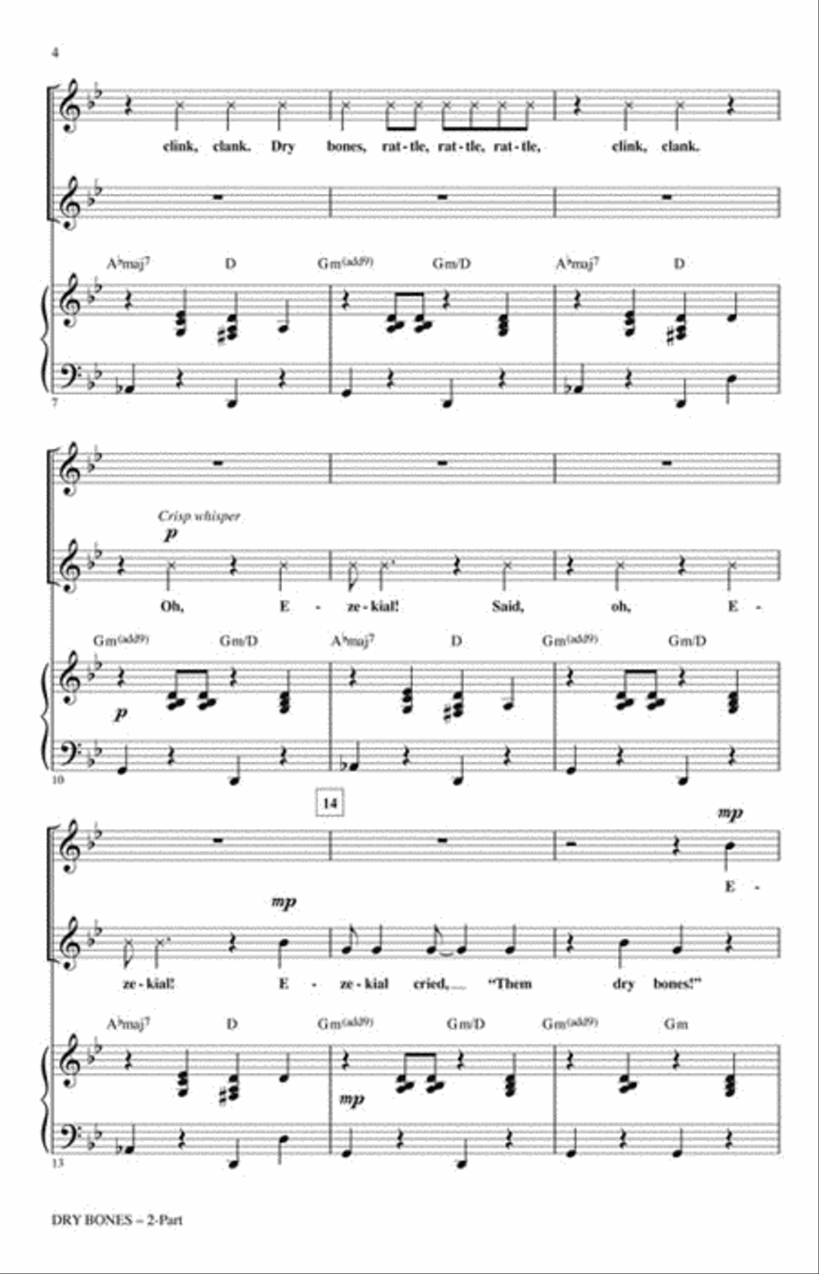 Dry Bones Dry Bones 2-Part scores gallery preview page 3