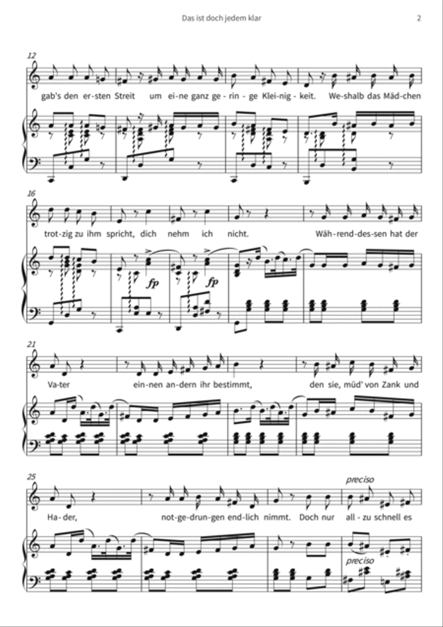 Das ist doch jedem klar Das ist doch jedem klar Piano, Vocal, Guitar scores gallery preview page 4