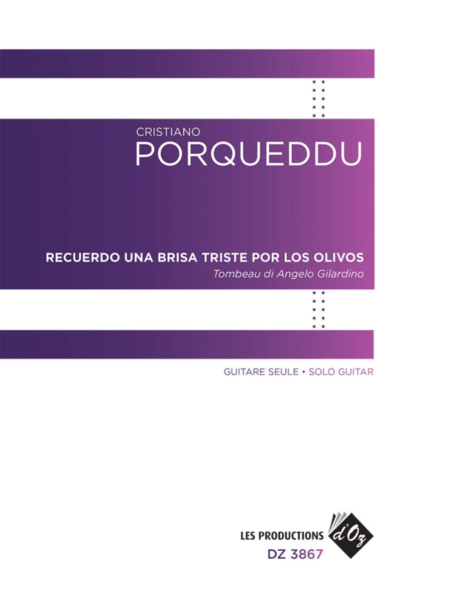 Recuerdo una brisa triste por los olivos Classical Guitar scores gallery preview page 1