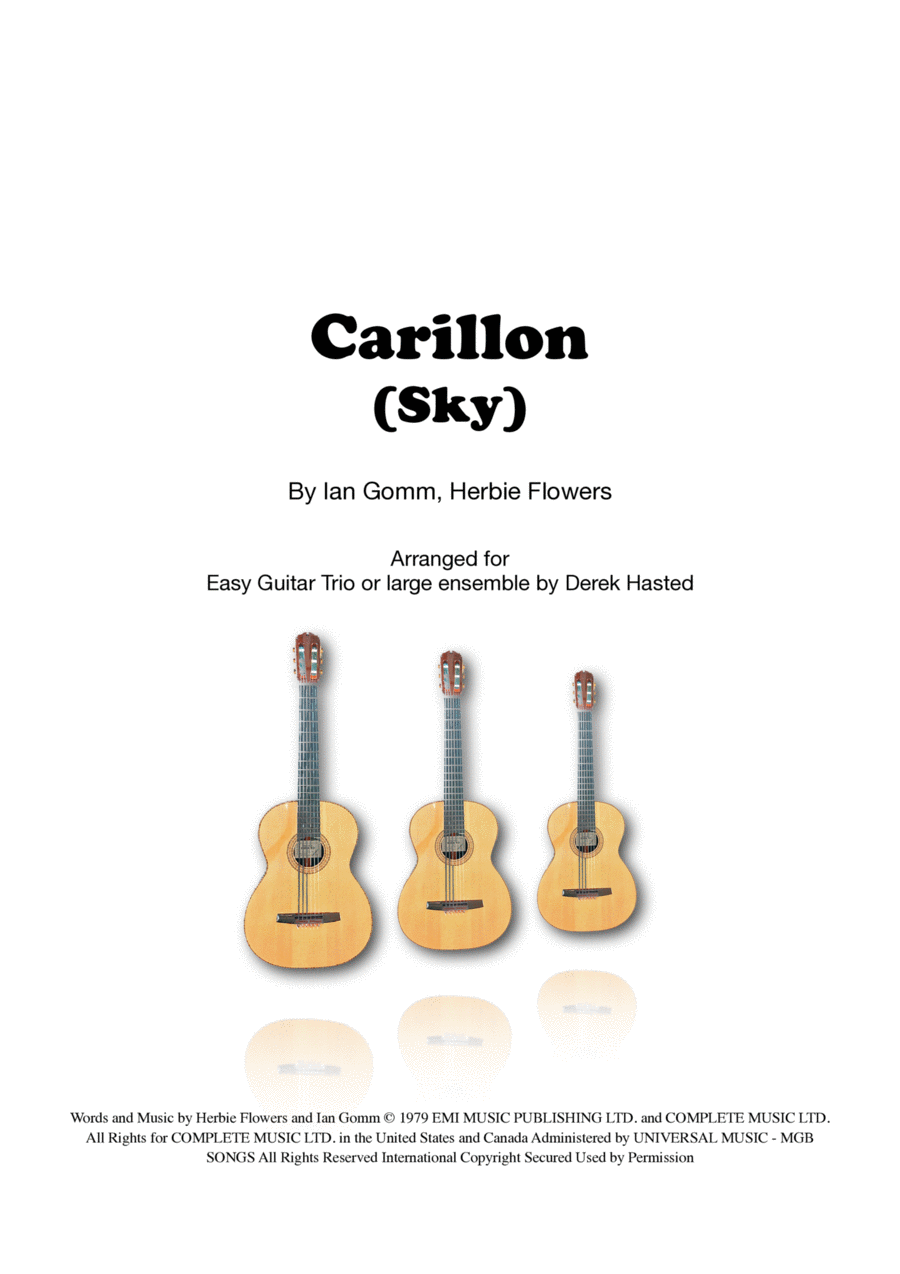 Carillon Guitar Ensemble scores gallery preview page 1