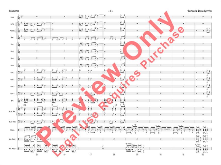 Rhythm Is Gonna Get You Jazz Ensemble scores gallery preview page 7