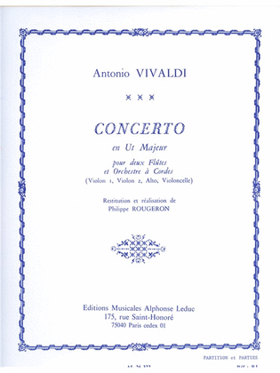 Concerto Fvi/2 (rv533) In C Major (flutes 2 & Orchestra)