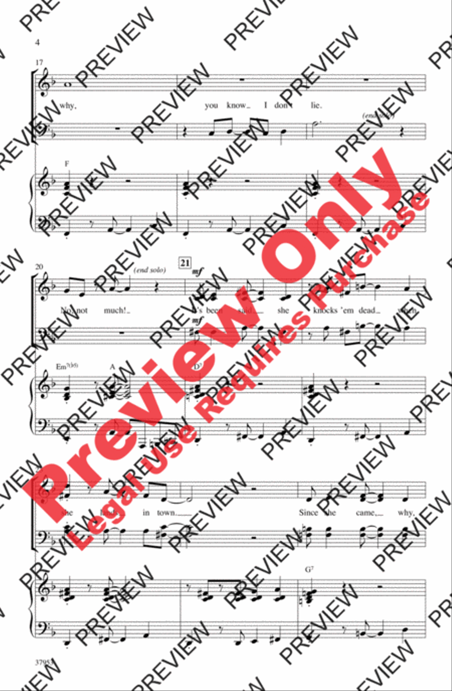Sweet Georgia Brown Sweet Georgia Brown 4-Part scores gallery preview page 4